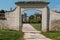 External Entrance and Footpath of Historical Green Park Farnesiano in Sala Baganza Parma, Italy