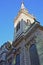 The external facade of St Edmund the King Church in the financial district of the City of London