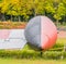 External fuel tank on starboard wing