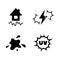 External Influence Nature. Simple Related Vector Icons