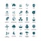 External influence protection vector icons