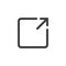 External link line icon