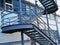 External Steel Staircase, Modern Industrial Architecture