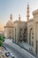 External view of Al Rifai and Sultan Hasan historical mosques, Old Cairo, Egypt