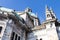 External view of the domes and spires of the Duomo of Como with