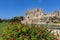 Exteror of Cathedral La Seu famous ancient tourist attraction in Palma de Mallorca, symbol of city, largest Gothic church most