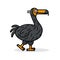 Extinct Dodo bird vector illustration