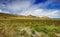 Extinct volcanic craters in background