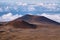 Extinct volcanic craters in background