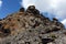 Extinct volcano The abode of the devil in the national Park Pali Aike in the South of Chile.