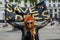 Extinction Rebellion Protester holds a Save Bees banner at an Extinction Rebellion Protest March