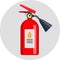 Extinguisher flat color icon illustration