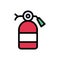 Extinguisher vector flat color icon