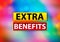 Extra Benefits Abstract Colorful Background Bokeh Design Illustration