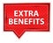 Extra Benefits misty rose pink banner button