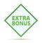 Extra Bonus modern abstract green diamond button