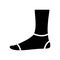 extra low sock glyph icon vector isolated illustration