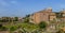 Extra panoramic view of the ruins of the Roman Forum