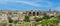 Extra panoramic view of the ruins of the Roman Forum