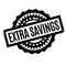 Extra Savings rubber stamp