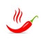 Extra spicy pepper vector icon