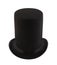 Extra tall top hat isolated on white background