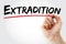 Extradition - action wherein one jurisdiction delivers a person accused or convicted of committing a crime in another jurisdiction