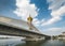 Extradosed Bridge on Chao Phraya River in Bangkok, Thailand