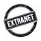 EXTRANET text on black grungy round stamp