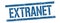EXTRANET text on blue vintage lines stamp
