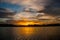 Extraordinary beautiful landscape overlooking the Amazon river at sunset. Amazon River. Manaus, Amazonas, Brazil