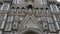 Extraordinary facade. Duomo Florence. Cathedral of Santa Maria del Fiore. Tilt 4K