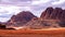 Extraordinary mountain desert landscape, Wadi Rum Protected Area, Jordan