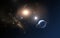 The Extrasolar planet and two stars orbit about their common center of mass