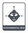extraterrestial head icon in trendy design style. extraterrestial head icon isolated on white background. extraterrestial head
