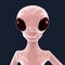 Extraterrestrial humanoid creature