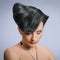 Extravagant female hairstyle