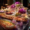 Extravagant Reception Buffet: Culinary Creations as Visual Art