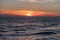 An extravagant sunset over a Florida beach