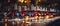 Extravagant Table Settings with Wine Glasses in Bokeh Panorama AI Generated