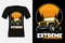 Extreme Adventure With Jeep Silhouette Vintage T-Shirt Design