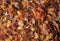 Extreme close-up of Crushed dried Chili Pepper