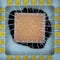 Extreme close up of silicon micro chip