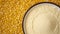 Extreme Closeup of Maize Flour Bowl AI Generated