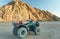 Extreme entertainment on a 4-wheeler in the desert