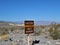 Extreme heat danger caution in Death Valley