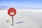 Extreme Heat Danger sign at Badwater Basin