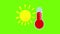 Extreme heat icon animation
