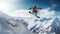 Extreme High Flying Big Air Snowboarder Jump Sports