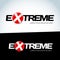 Extreme. Logo with the word extreme. Isolated illustration.